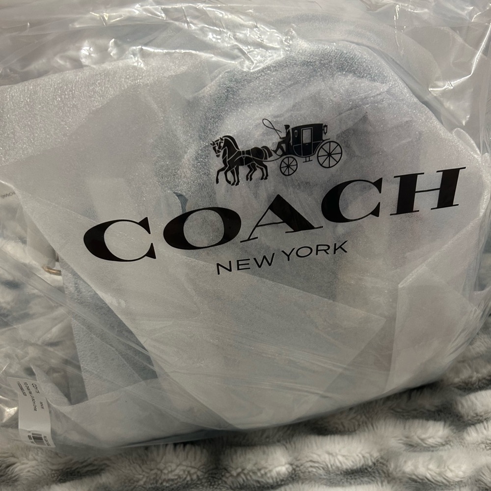 BRAND NEW STILL WRAPPED Coach Large Rowan with Charms in Loved Denim BNWT - Picture 3 of 8